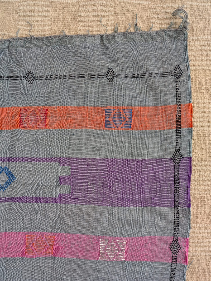 French Grey Cactus Silk Rug RUCS006