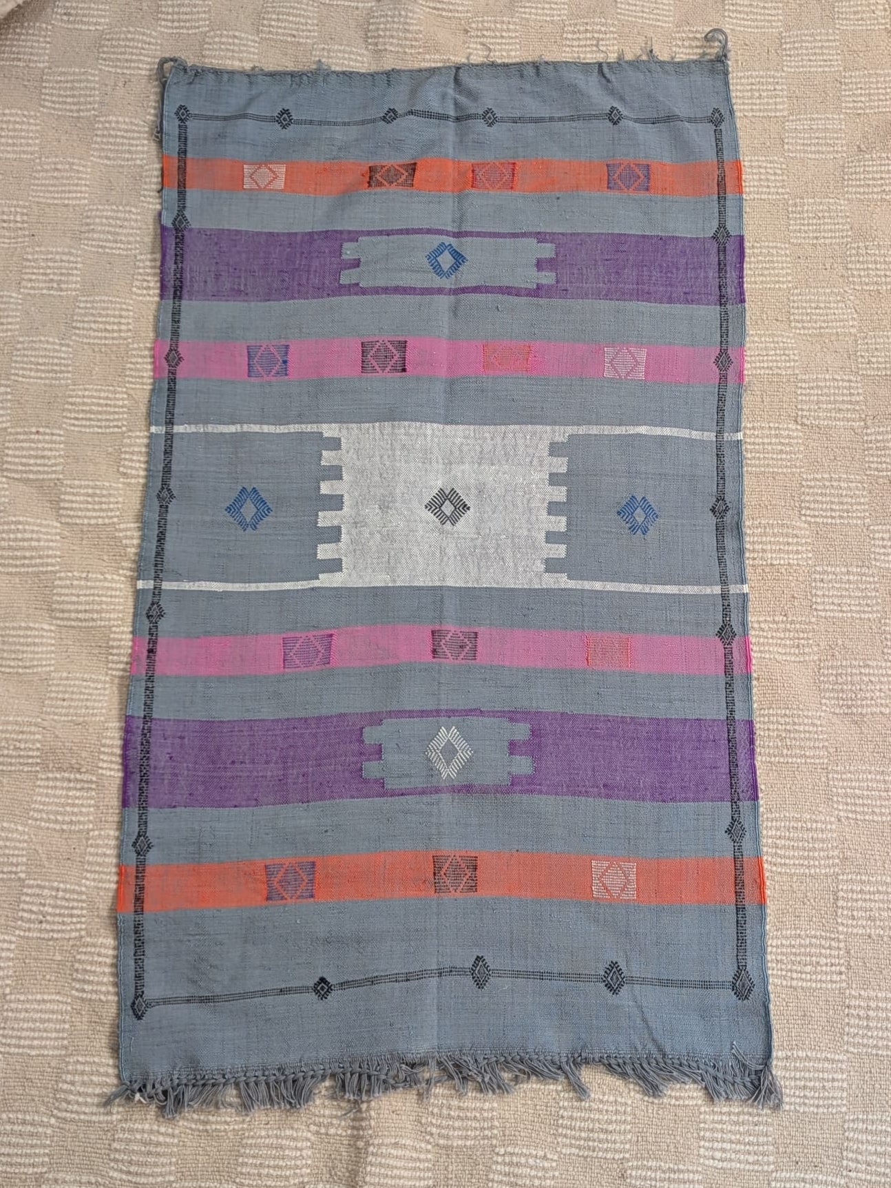 French Grey Cactus Silk Rug RUCS006