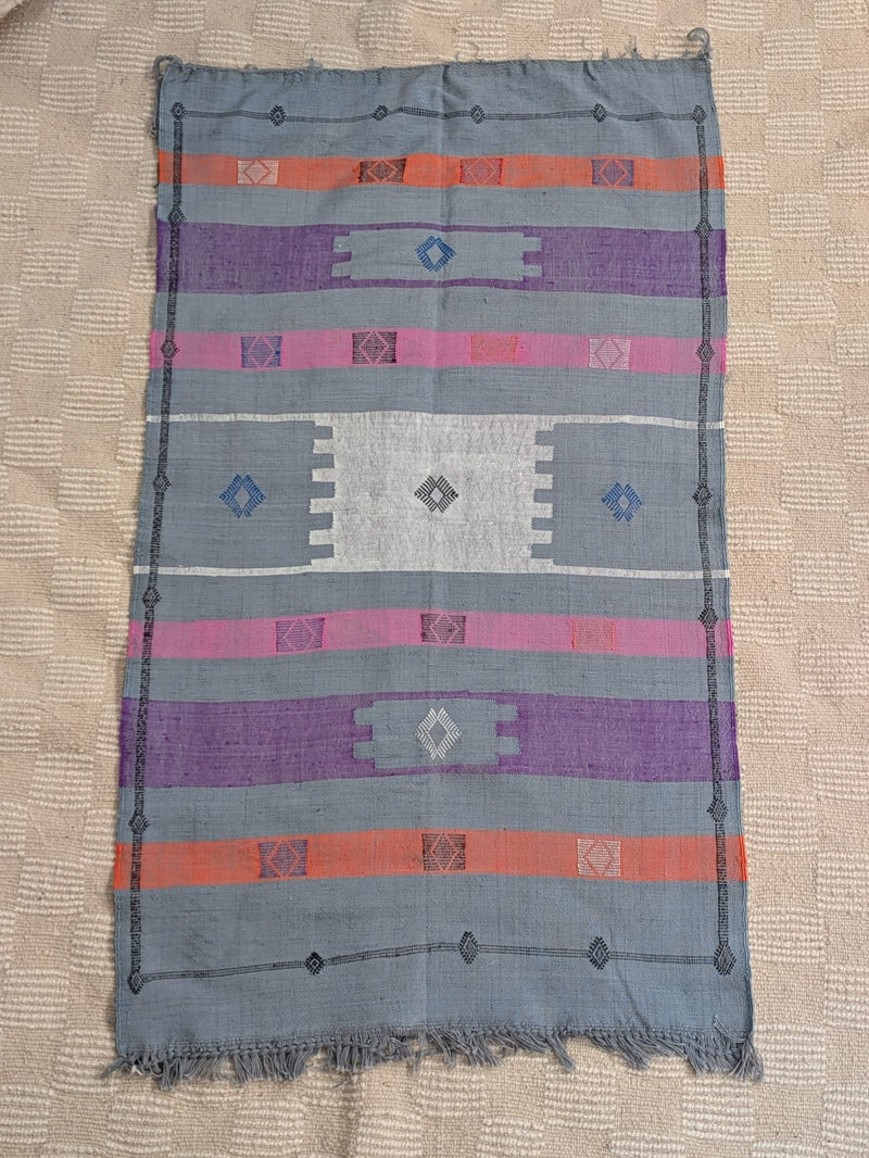 French Grey Cactus Silk Rug RUCS006