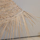 Large Palm Leaf Wicker Lampshade with Neck Detail - HWLS016