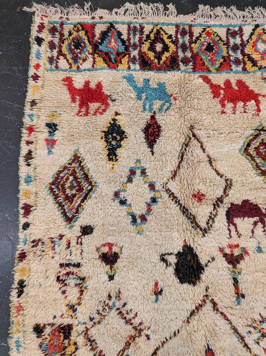 "Camels Back" Vintage Beni Ourain Rug RUBO074