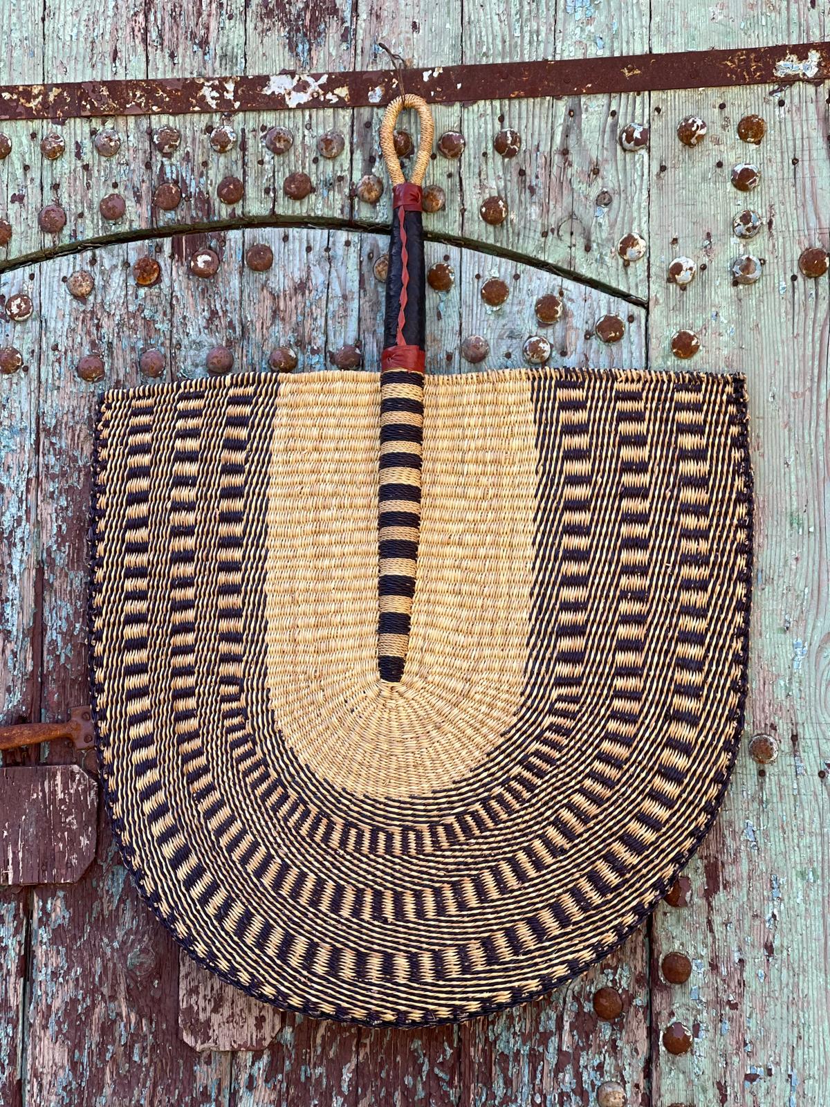 Handwoven Super Size Statement Fan HWFN003