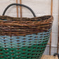 Large Hand woven hazel & recycled plastic basket - BP-004