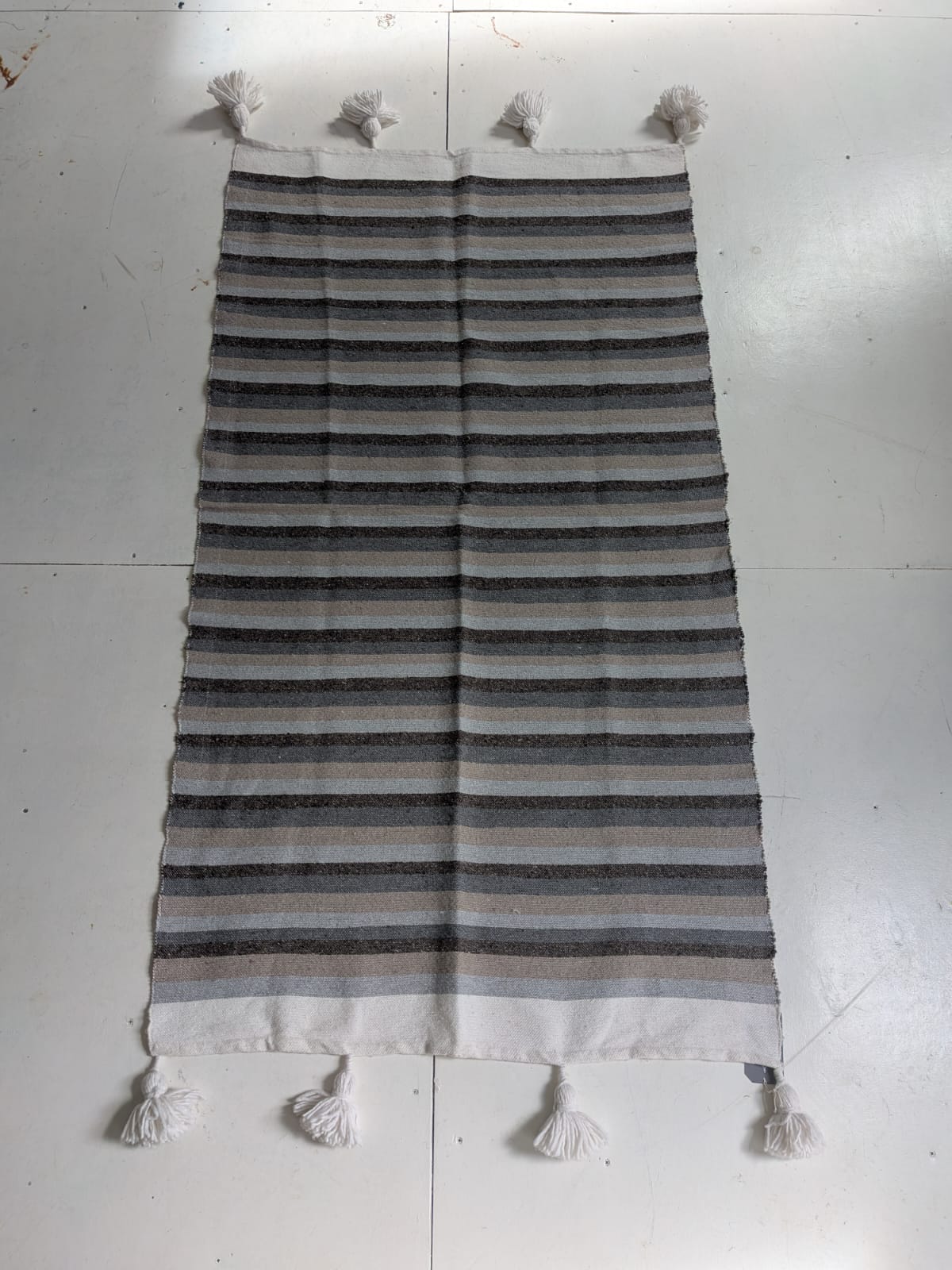 Pom Pom Blanket - Blue Tones BLPP026