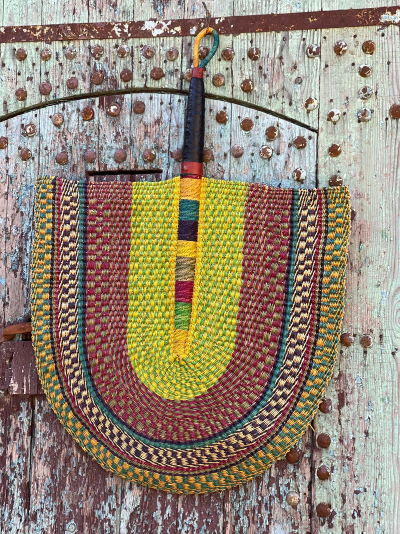 Handwoven Super Size Statement Fan HWFN004