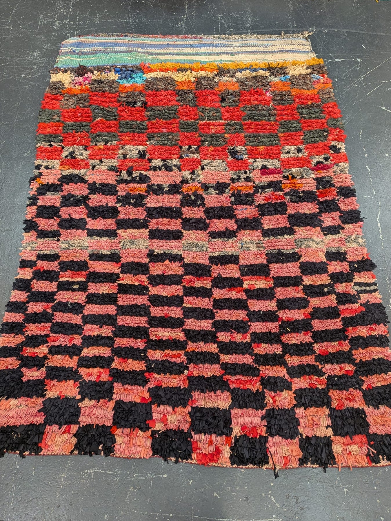 ‘Check Check’ Boucherouite Rug RUBT009