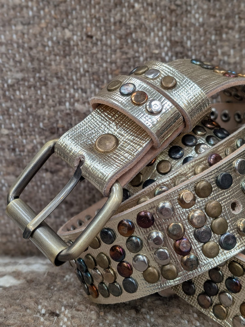 Gold 4 Stud Belt CLBT025