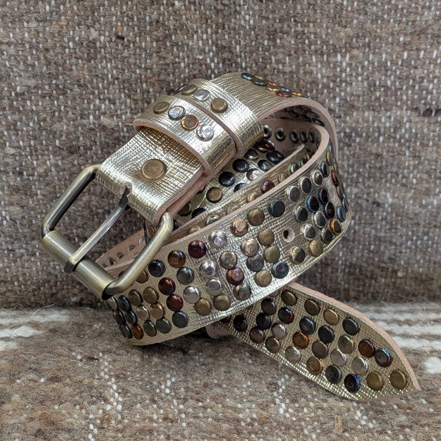 Gold 4 Stud Belt CLBT025