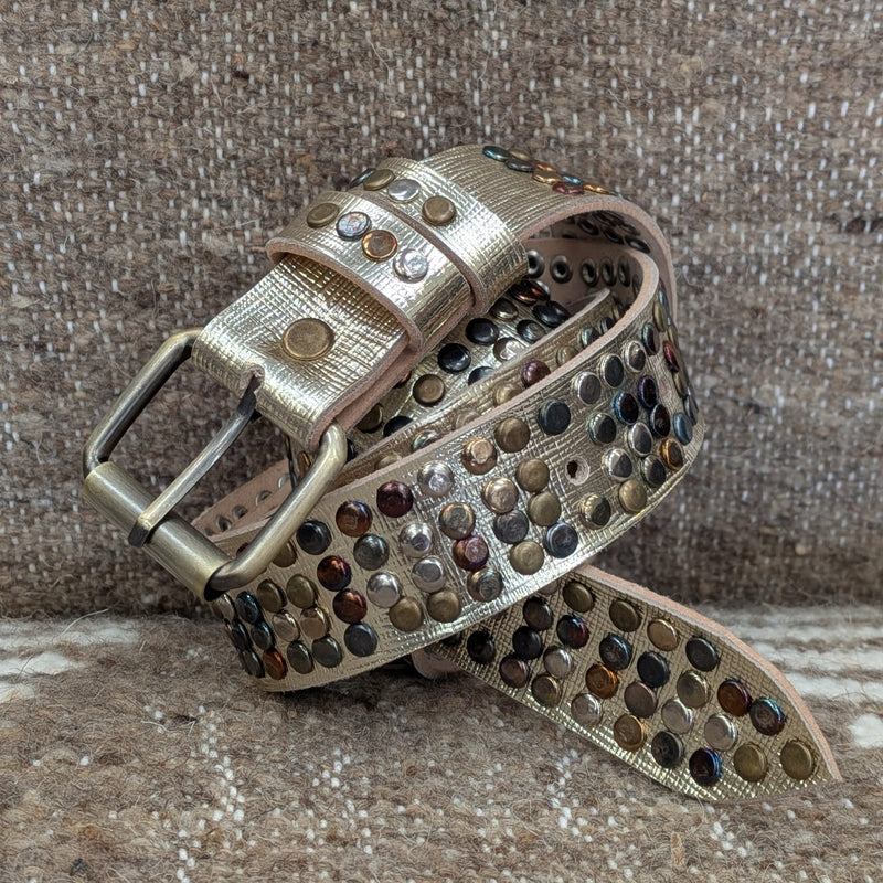 Gold 4 Stud Belt CLBT025