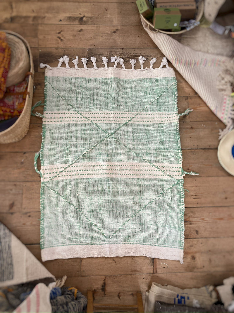 Mint & Beige Beni Ourain Flatweave Kilim RUBO008
