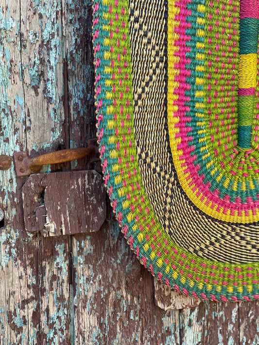 Handwoven Super Size Statement Fan HWFN005