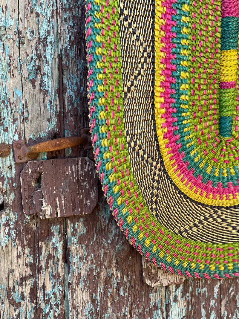 Handwoven Super Size Statement Fan HWFN005