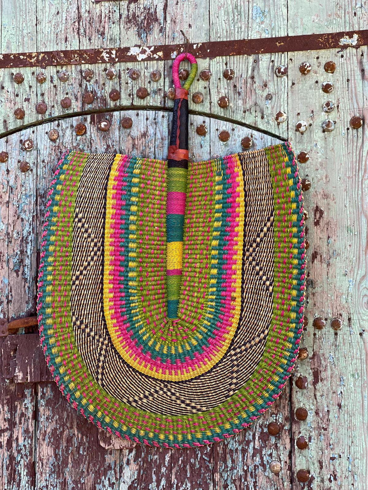 Handwoven Super Size Statement Fan HWFN005