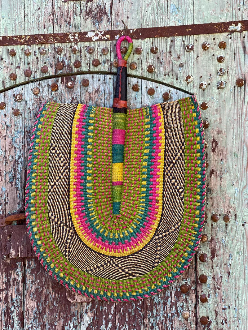 Handwoven Super Size Statement Fan HWFN005
