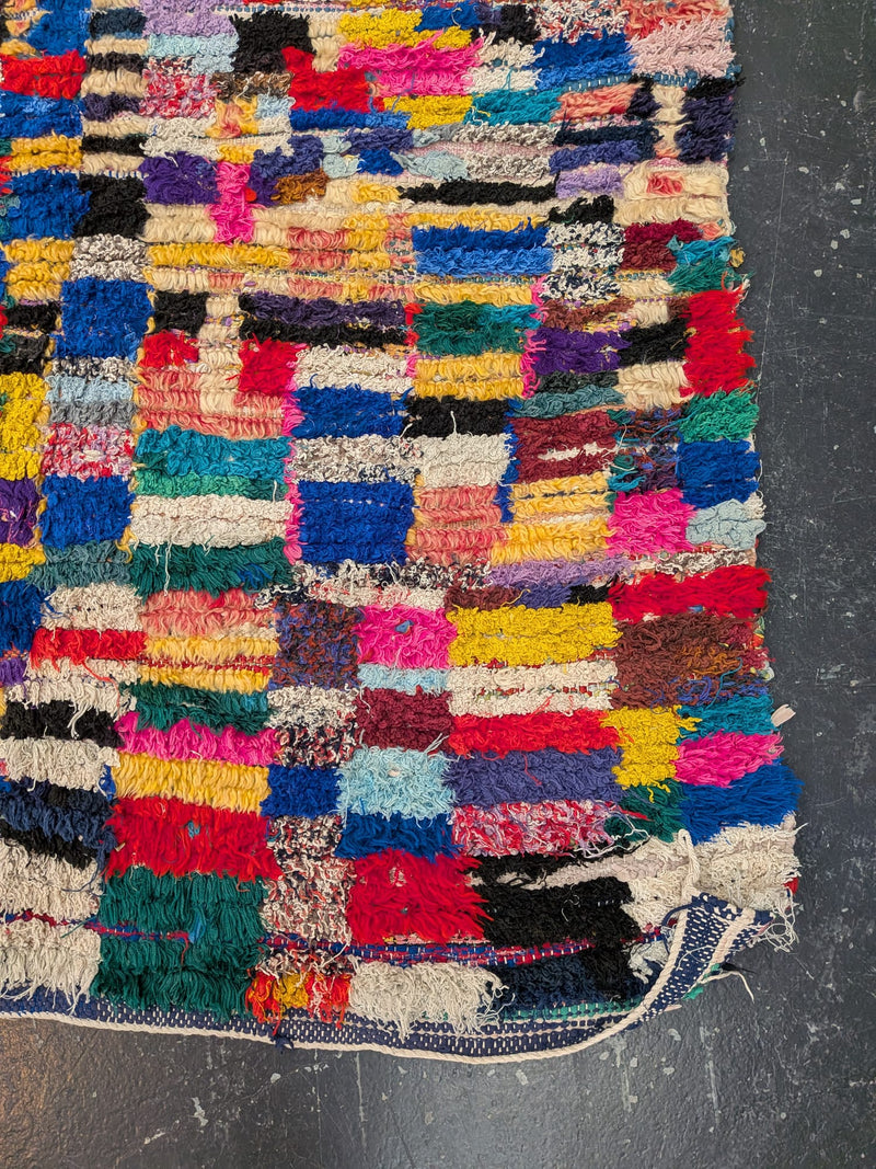 ‘Mondrian’ Boucherouite & Azilal Blended Rug RUBT008