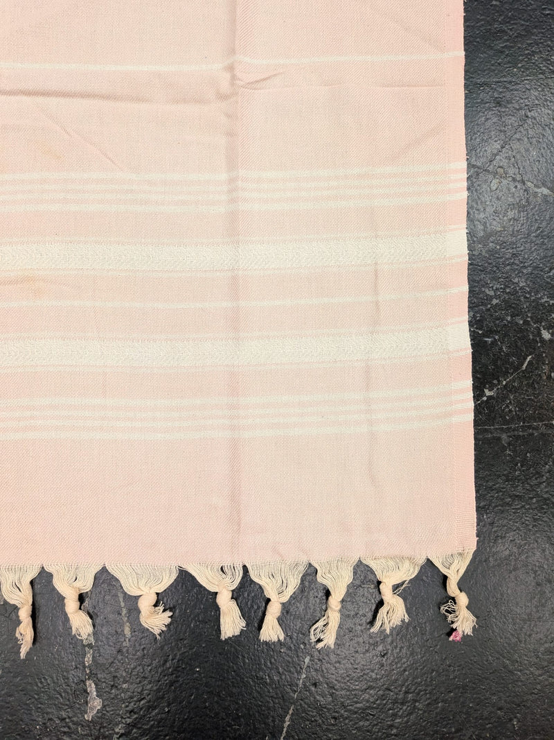 'Choukri' Hammam Towel - Soft Pink/Cream  BLHT019