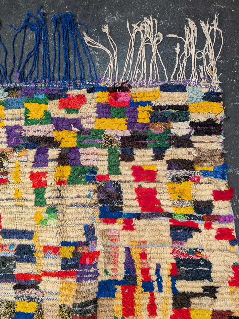 ‘Mondrian’ Boucherouite & Azilal Blended Rug RUBT008