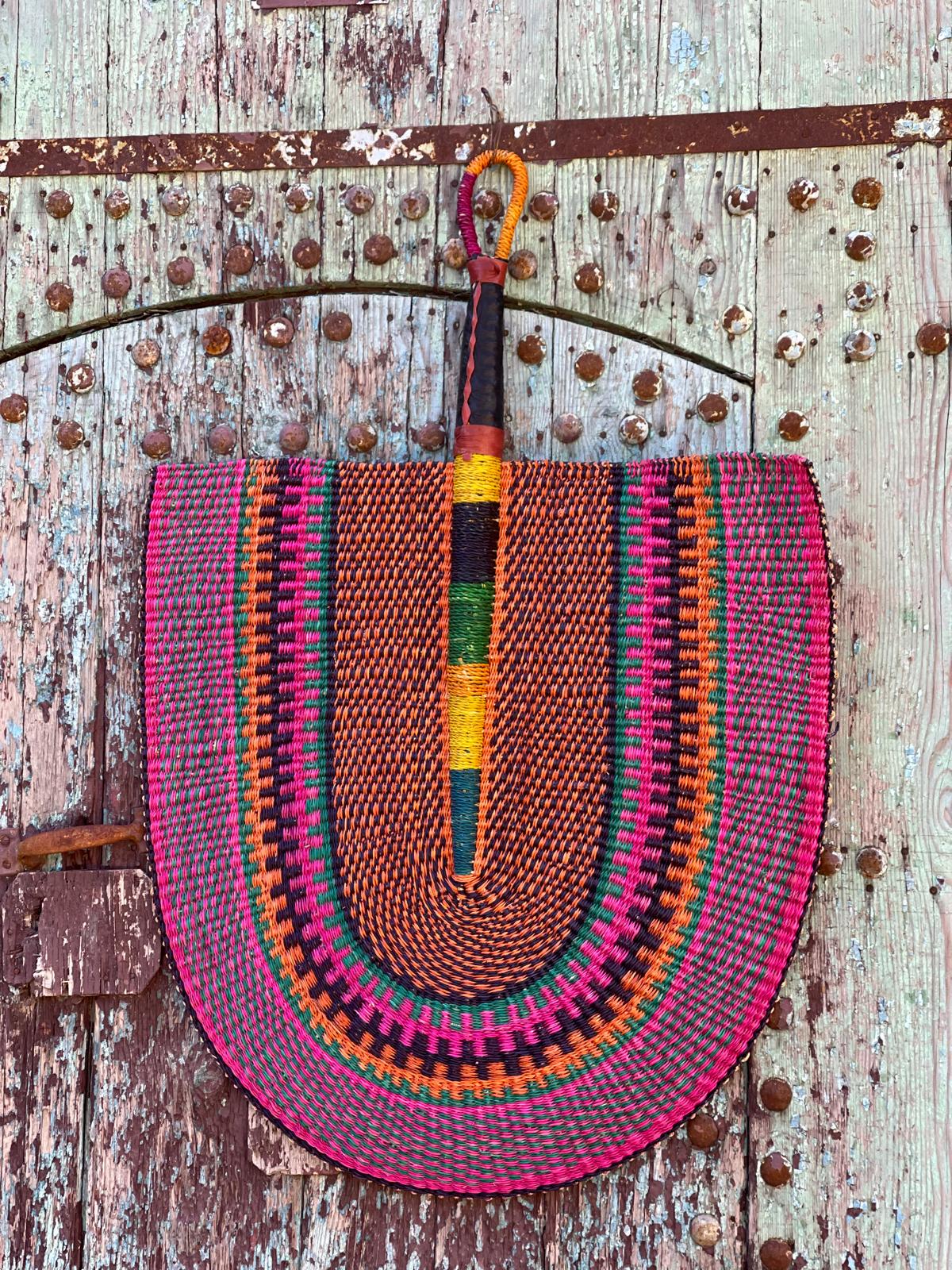 Handwoven Super Size Statement Fan HWFN002