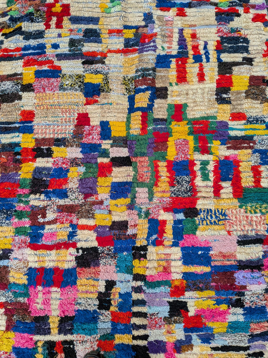 ‘Mondrian’ Boucherouite & Azilal Blended Rug RUBT008