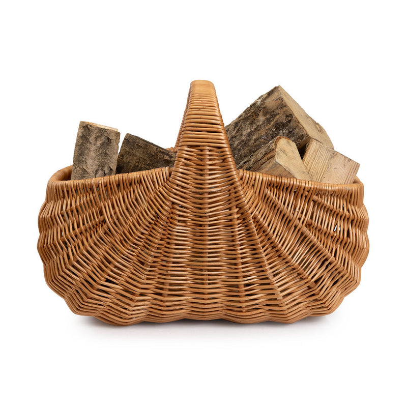 'Rozloz' Wicker fan shaped basket HWBK004