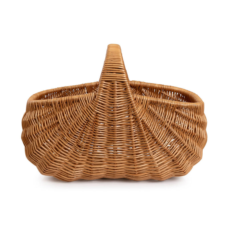 'Rozloz' Wicker fan shaped basket HWBK004