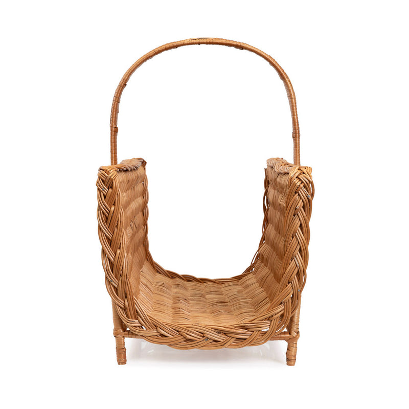 Wicker log basket - Open HWBK005