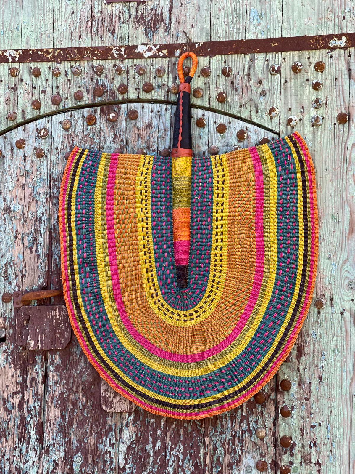 Handwoven Super Size Statement Fan HWFN006
