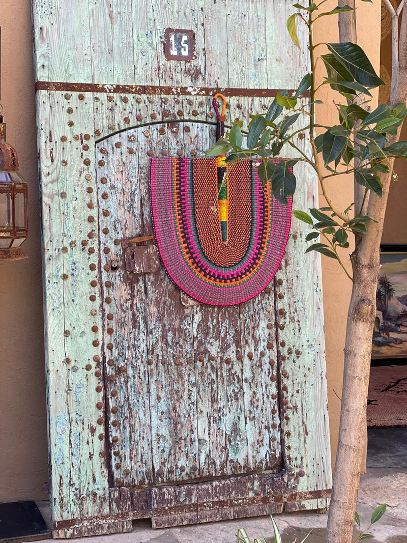 Handwoven Super Size Statement Fan HWFN002