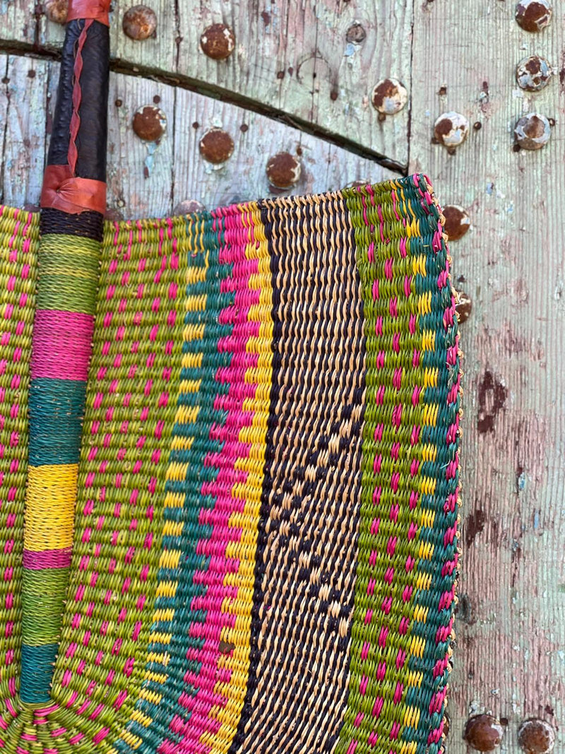 Handwoven Super Size Statement Fan HWFN005