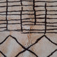 "Walnut Shells & Cream" Antique Beni Ourain Rug - RU-BO-003
