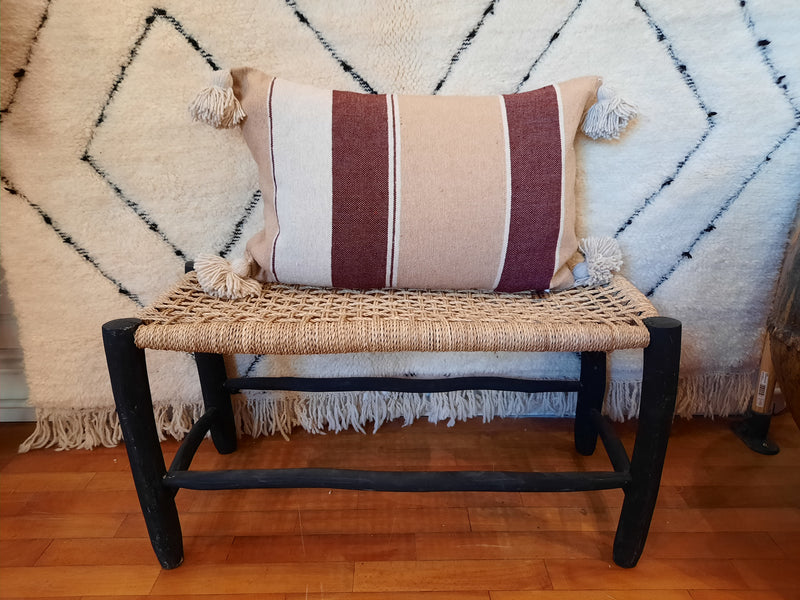 PomPom Stripe Blanket Cushion CUPP004