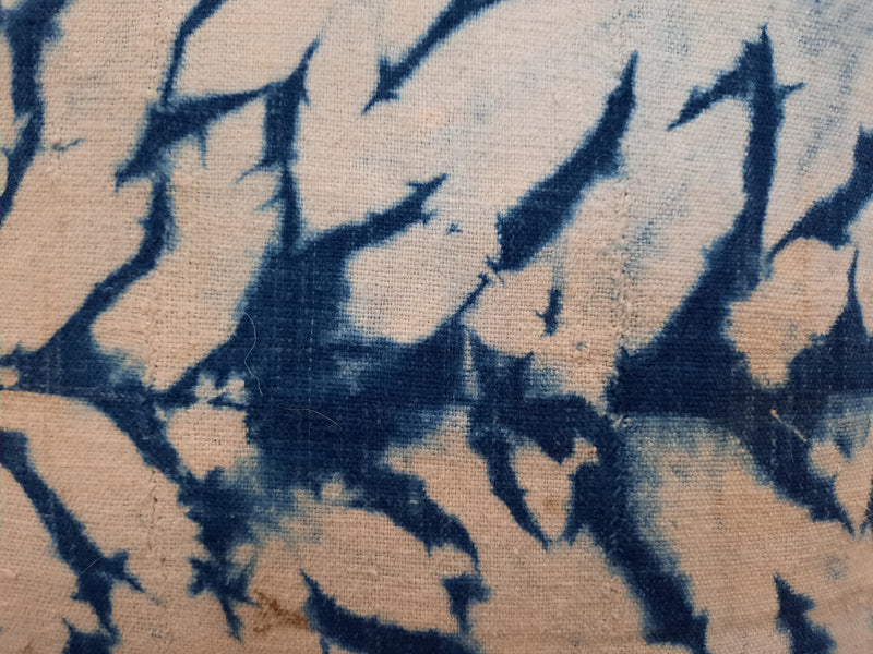 Indigo Tie Dye Mud Cloth Cushion