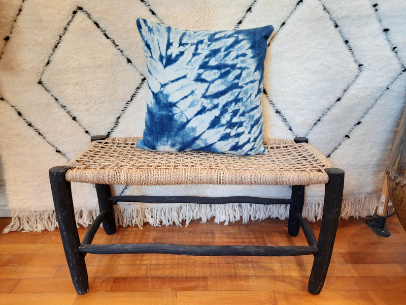Indigo Tie Dye Mud Cloth Cushion