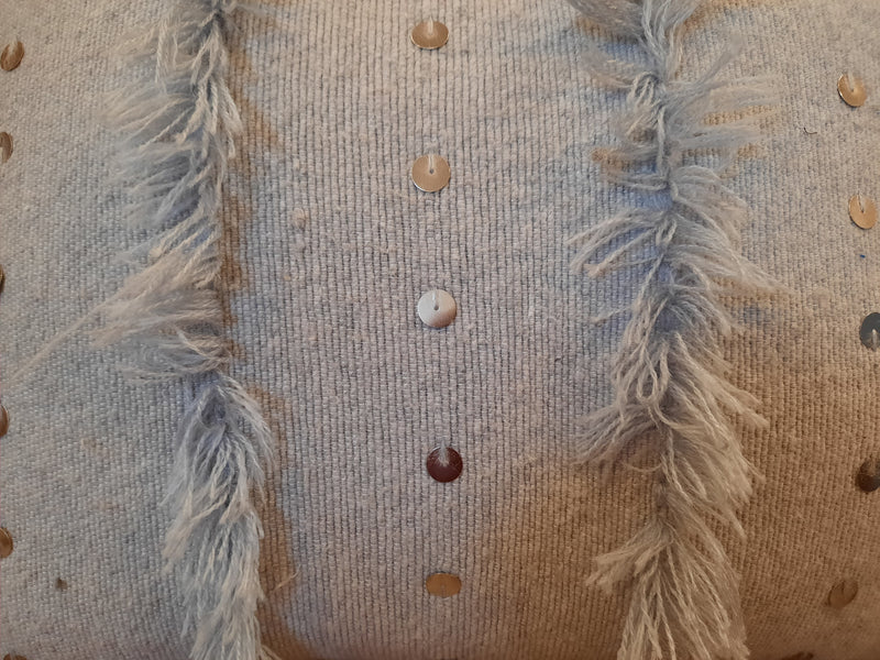 Pompom Sequin Blanket Cushion CUPP003