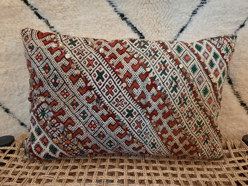 'Embellished' Antique Kilim Cushion