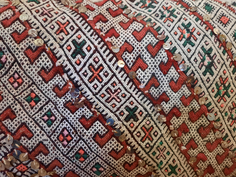 'Embellished' Antique Kilim Cushion