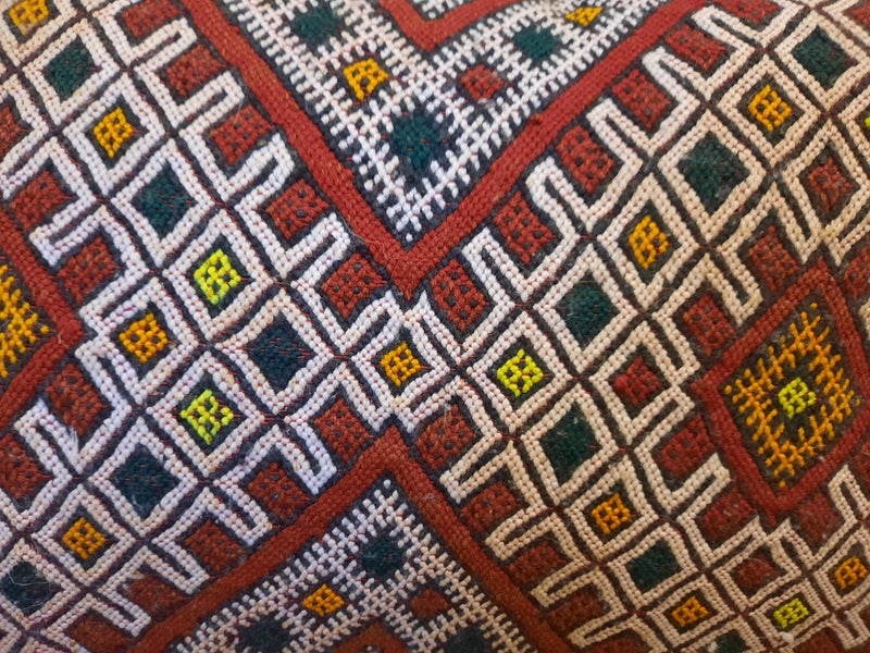 'Plaited Edge' Antique Kilim Cushion