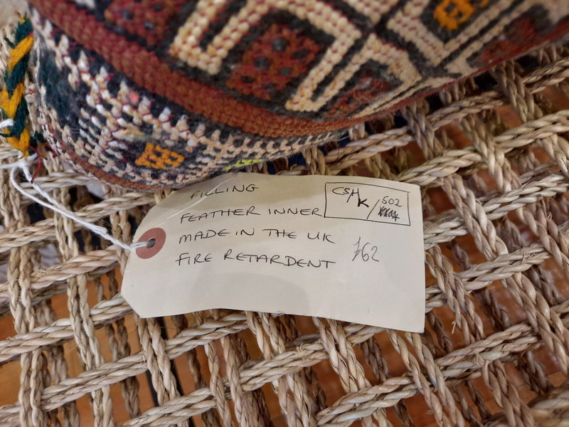 'Plaited Edge' Antique Kilim Cushion