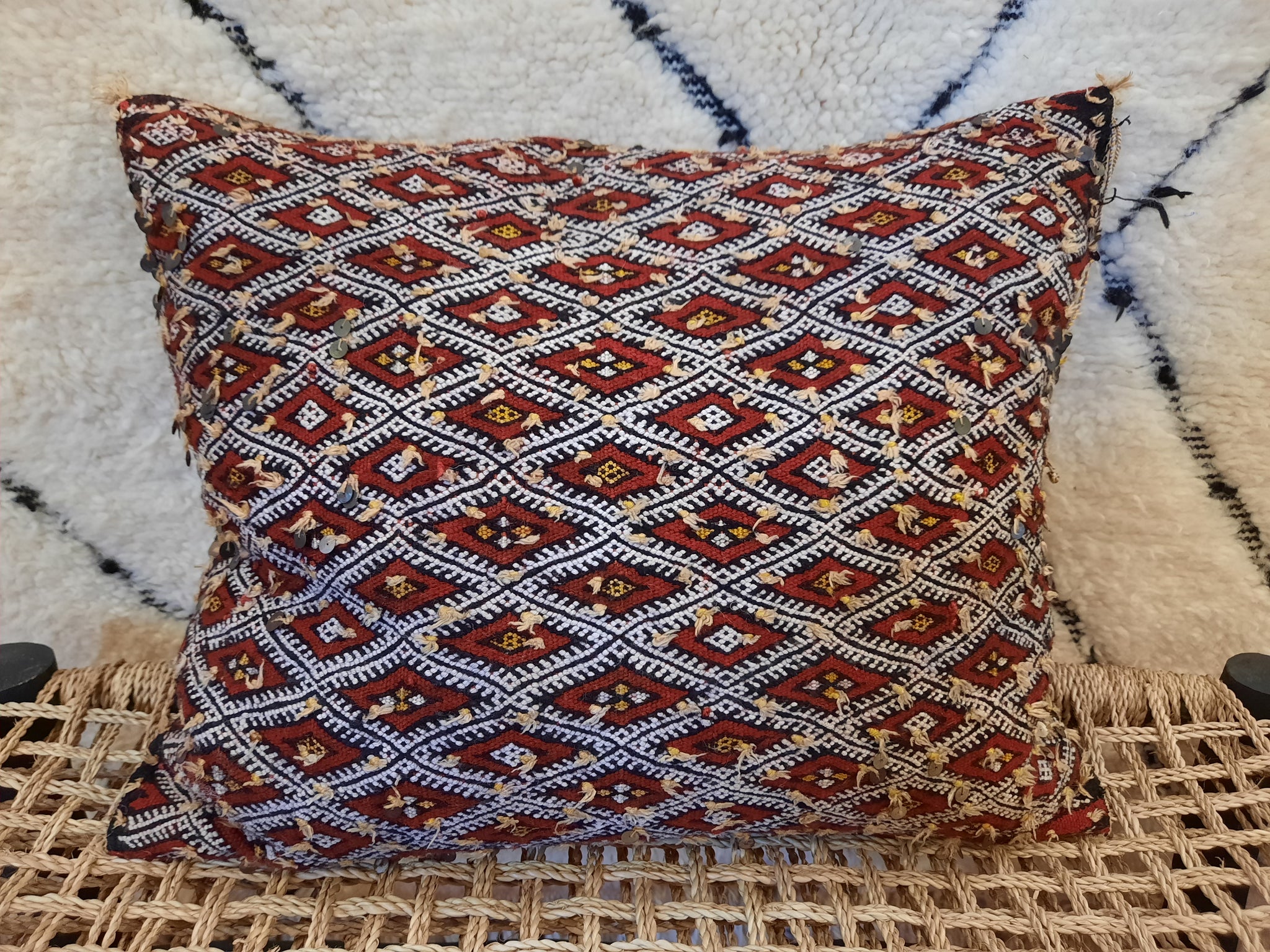 'Double Sided' Antique Kilim Cushion