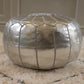 Silver Pouffe
