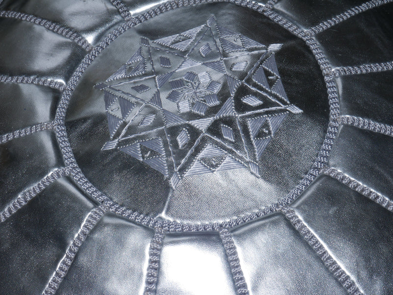 Silver Pouffe - PO-LP-002