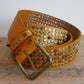 Yellow 5 Stud Belt