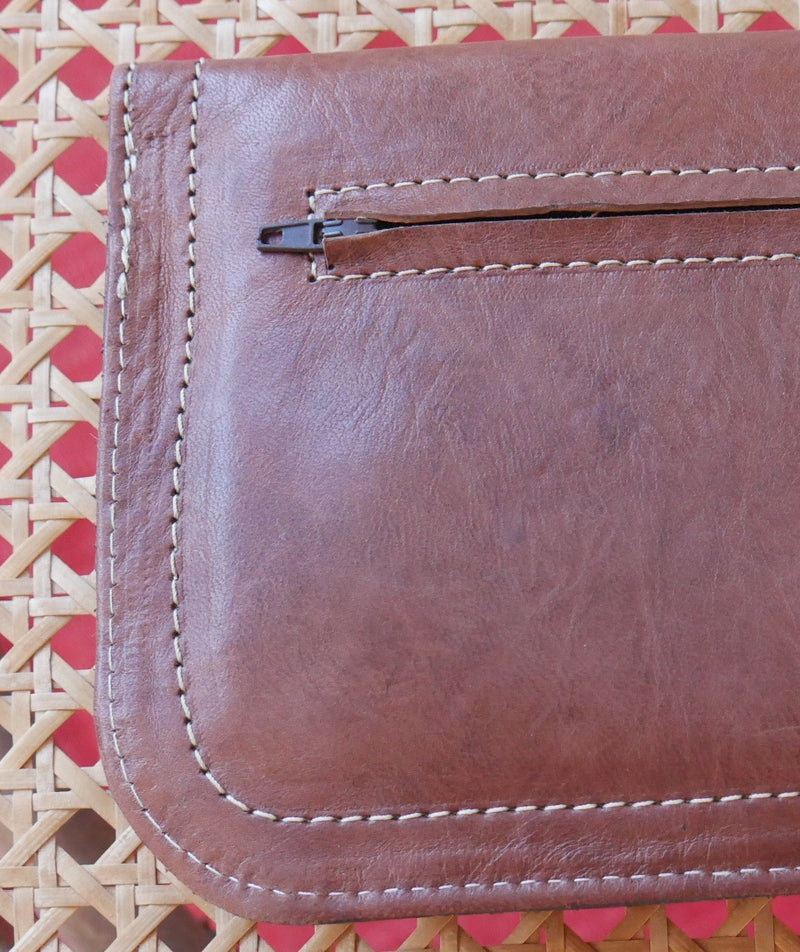 Hand Tooled Leather Clutches - CL-BG-002