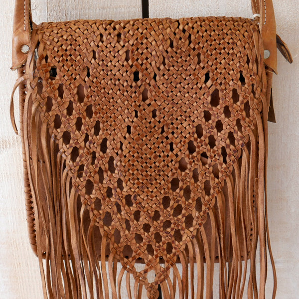 Leather Tassel Boho Bag