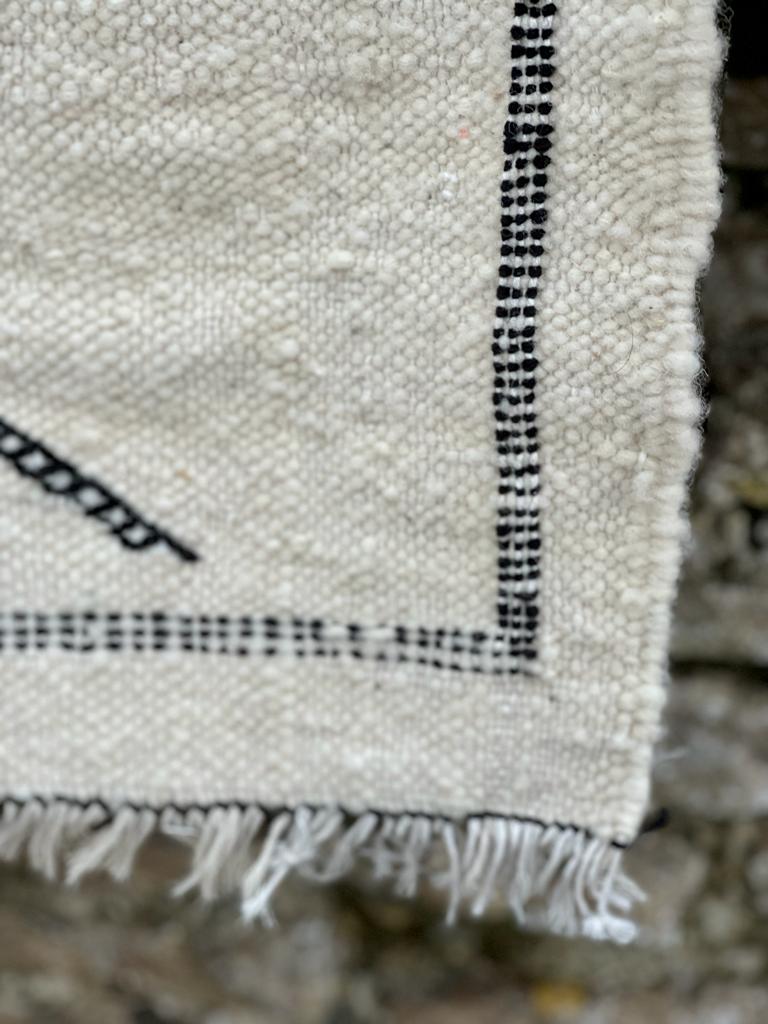 Contemporary flatweave Beni Ourain Kilim - Small RUBO005