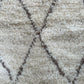 Hand woven and knotted Beni Ourain - Small