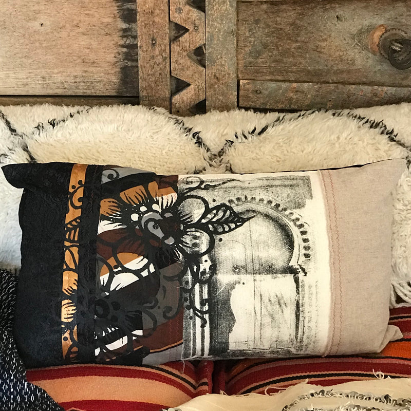 ‘Door to a garden’ Art Cushion - CU-BS-001