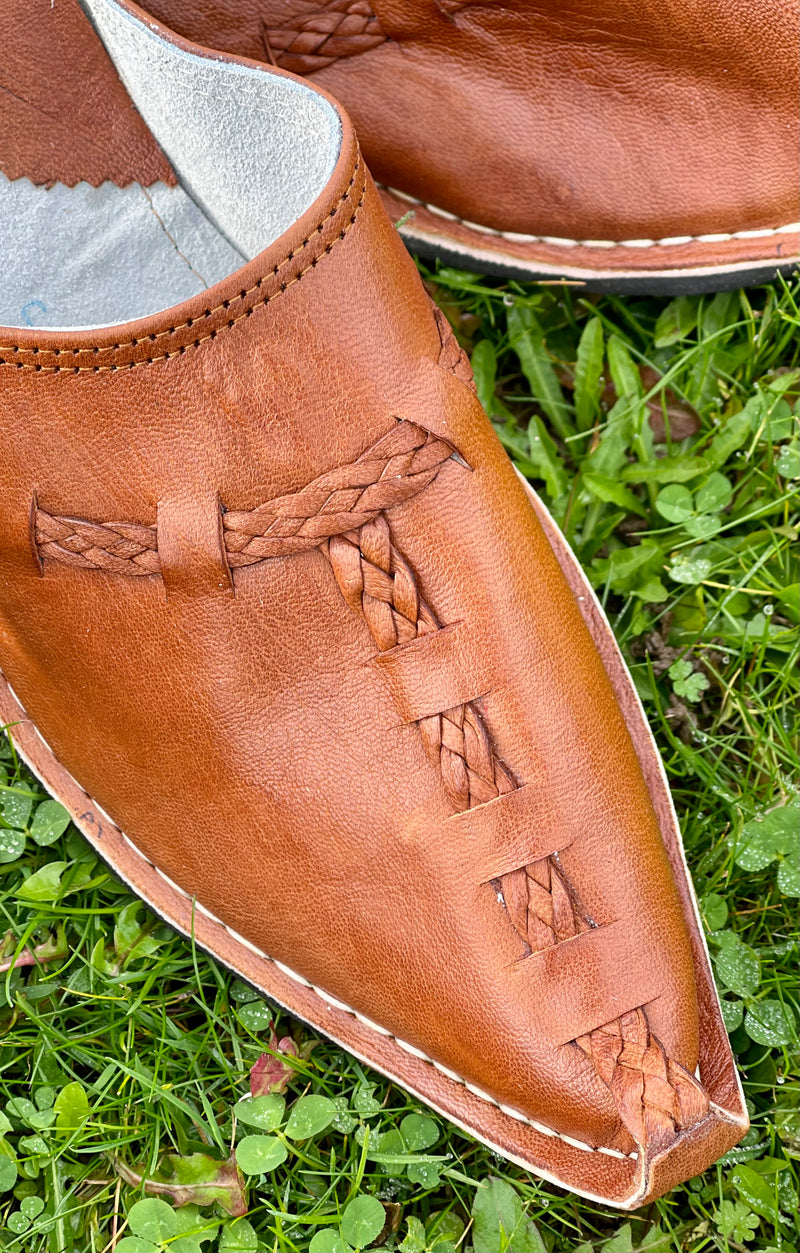 ‘Movin on Up!’ Slipper Shoes Tan CLSP002