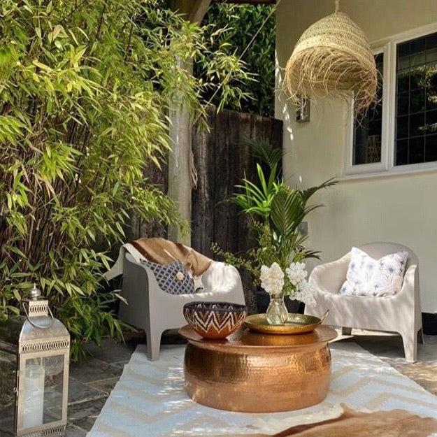 ‘The Beehive’ wicker lampshade