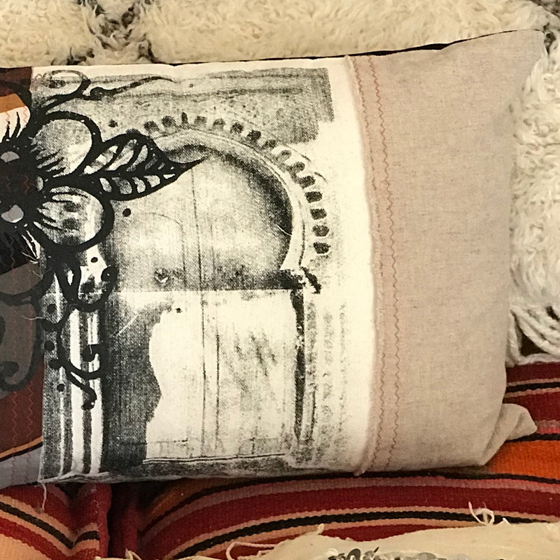 ‘Door to a garden’ Art Cushion - CU-BS-001